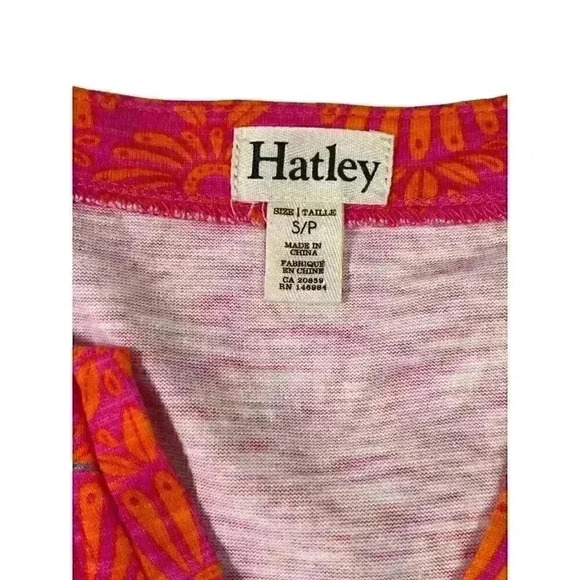 Hatley Women's Peplum Sleeve Dress Cross Hatch Tropics SIZE-S/P - Picture 6 of 8